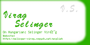 virag selinger business card